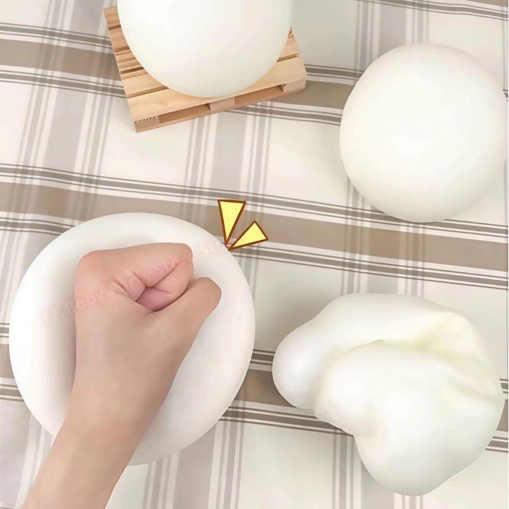 Soft Bun Squishy Ball TPR Material Sensory Fidget Toy Novelty Slow Rising Ball Kid Adults