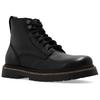 Birkenstock Leather Comfortable Short Combat Boots 3.5cm Women's Black 1028510