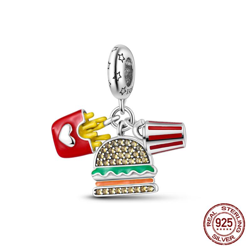 100% Genuine 925 Sterling Silver Ocean Collection Seashell Turtle and Heels Charm Beaded for Original  Bracelet Bracelet