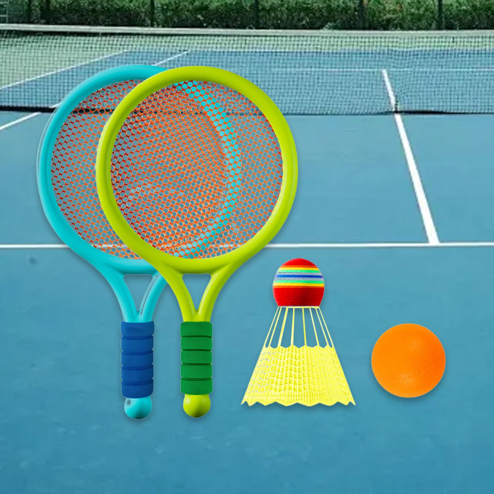 Children s Badminton Tennis Set Gift Tennis Racquets Set for Games Backyard