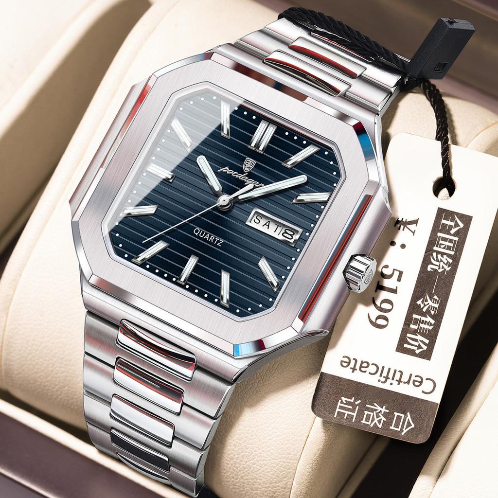 Classic Mens Waterproof Quartz Watch With Luminous Dial For Business Professionals