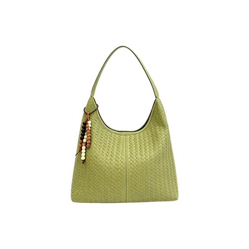 Women's Retro Woven Texture Tote Bag, Large Capacity, Stylish 2026 Design, Casual Trendy Underarm Handbag