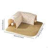 Tunnelbett Versteck mit abnehmbarer Matte Spielgehege Interaktives Spielzeug Hütte für Kaninchen Kleintiere Outdoor