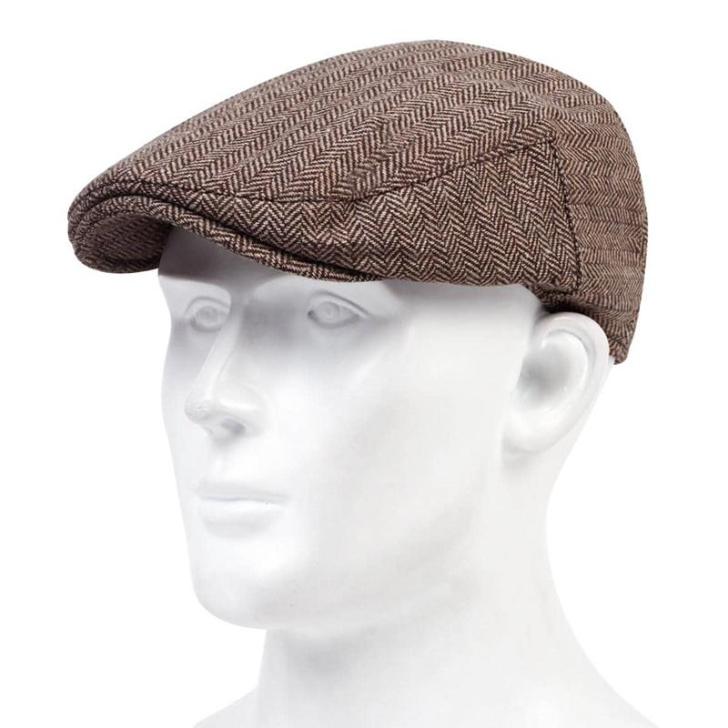 Character Grid Style Beret Hats Fashion Outdoor Windproof Cold Hat Men's and Women's Universal Cap Cotton Warm Caps