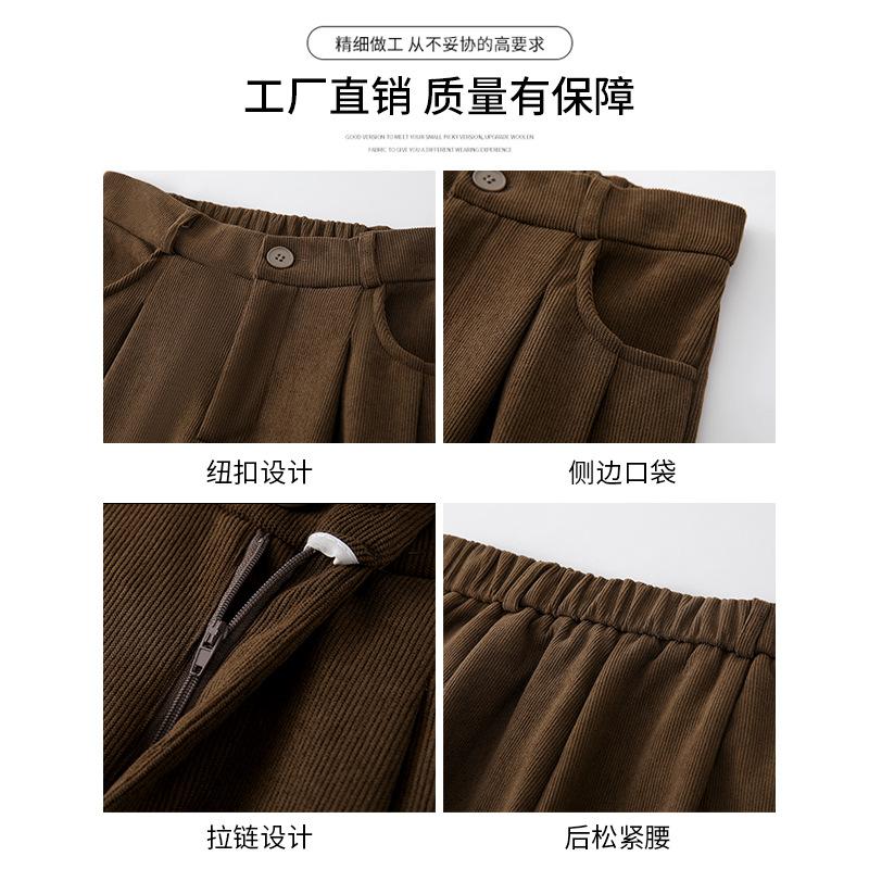 Women's High Waist Wide Leg Suit Pants Casual Loose Straight Trousers