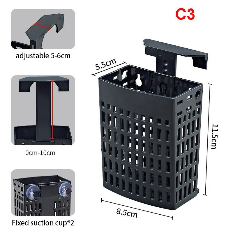 Fish Tank Hydroponic Basket Aquarium Water Plant Landscape Holder Turtle Pond Planting Hanging Basket Fish Tanks Decoration