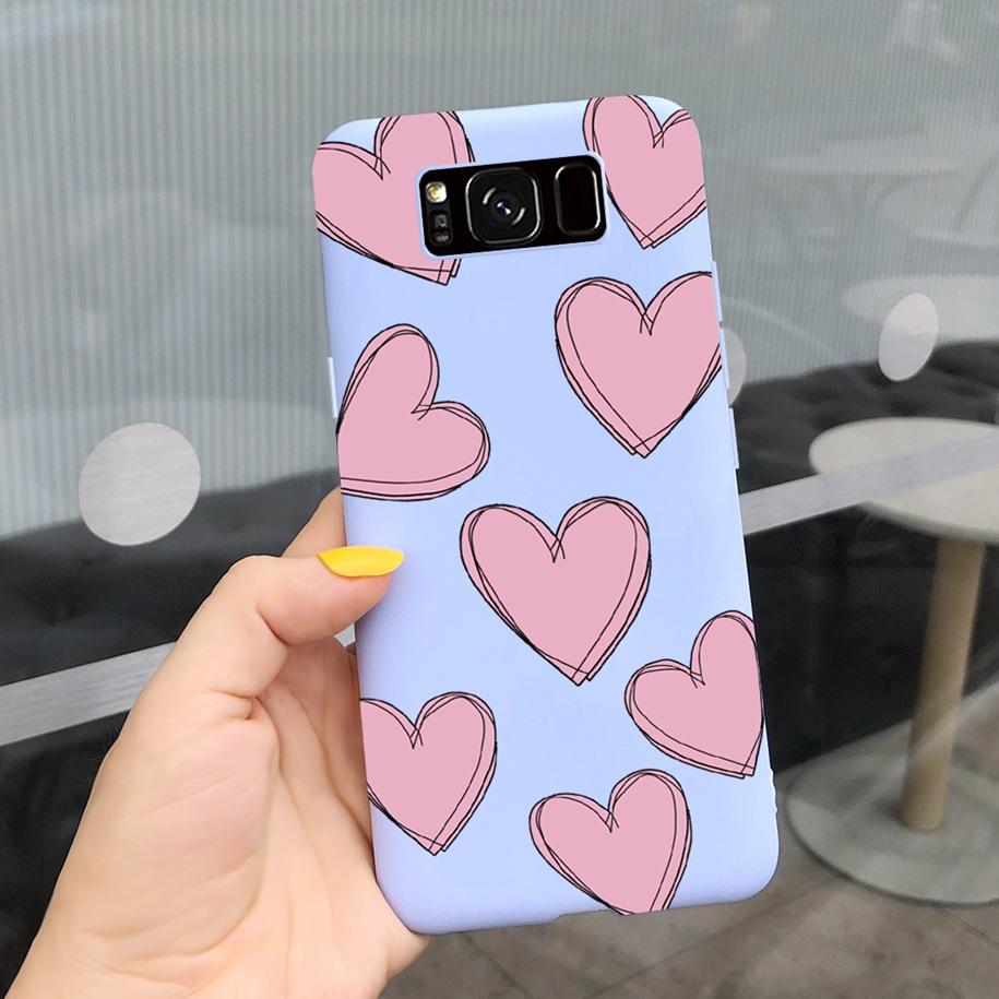 Shockproof Case For Samsung S8 Plus SM-G955F Cover Colorful Daisy Cactus Soft Matte Phone Case For Samsung S8 S 8 S8+ G950F Capa