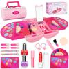 Kabeila Makeup Toy for Cosmetic Elementary School Makeup Princess Makeup Play Set with Dresser and Makeup Authentic and Perfect Birthday Gift for Ages