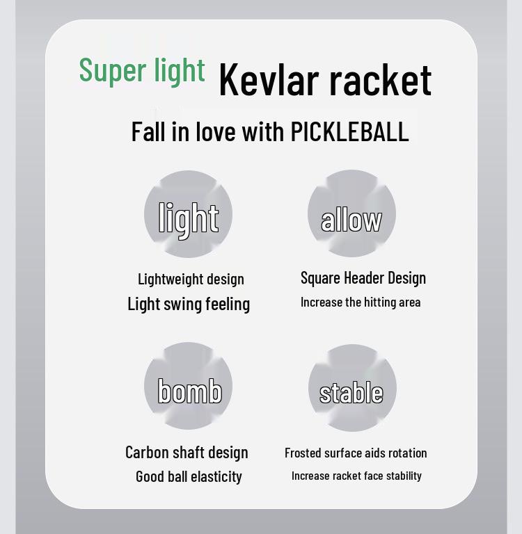 Kevlar Hot Press 5th Gen Pickleball Paddle with Extended Handle