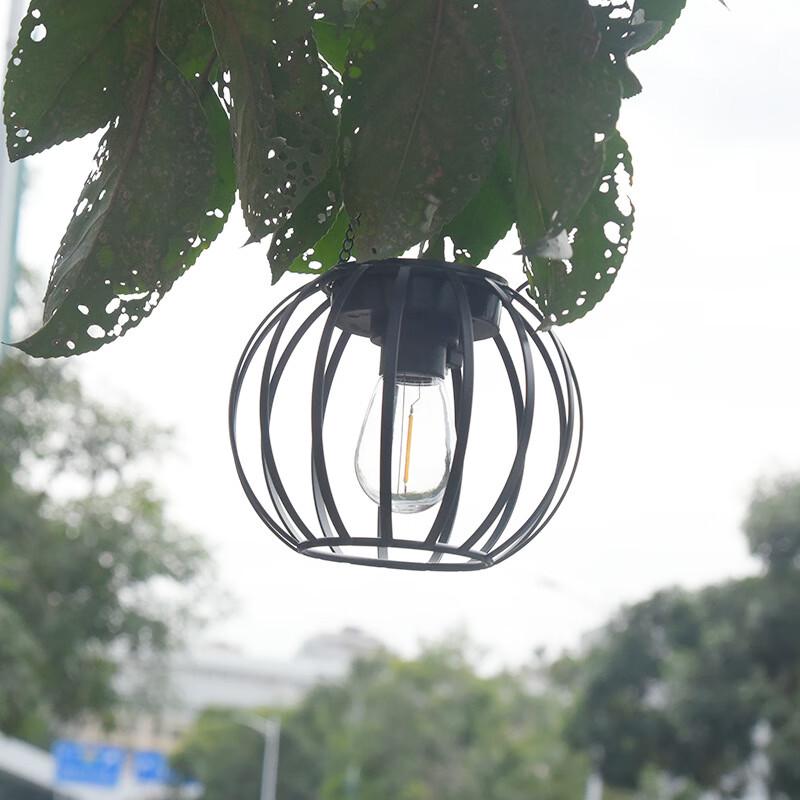 New Chinese Style Solar Pumpkin Outdoor Hanging Lantern