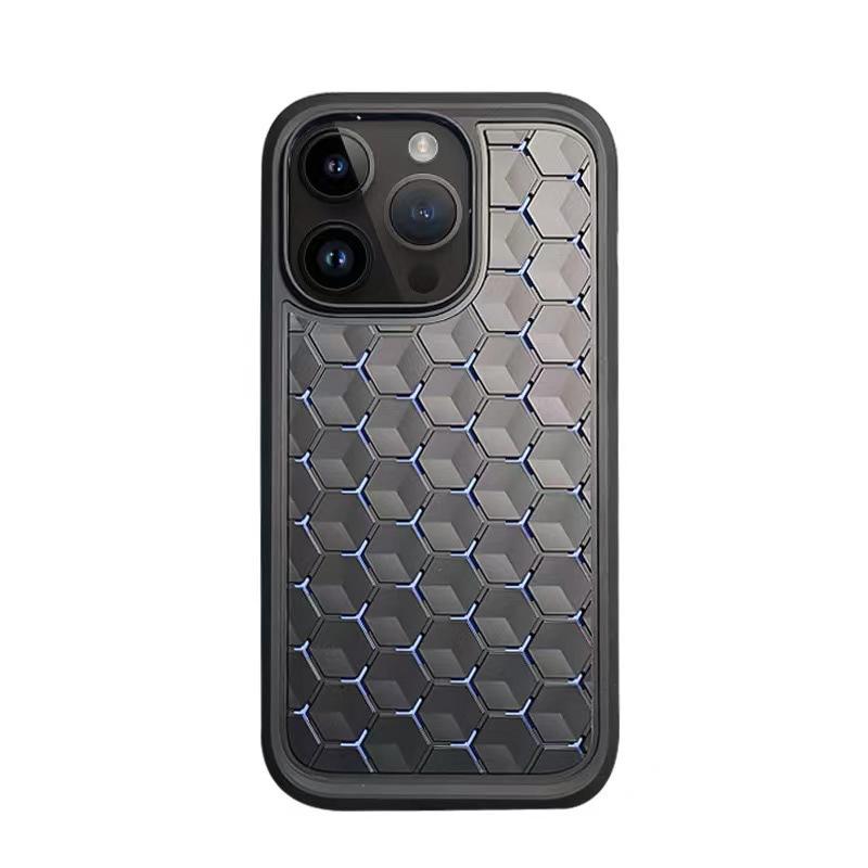 Honeycomb Hole Apple 15/14/13 Pro Max Phone Case 12 Soft and 11 Fine Hole Breathable Protective Case