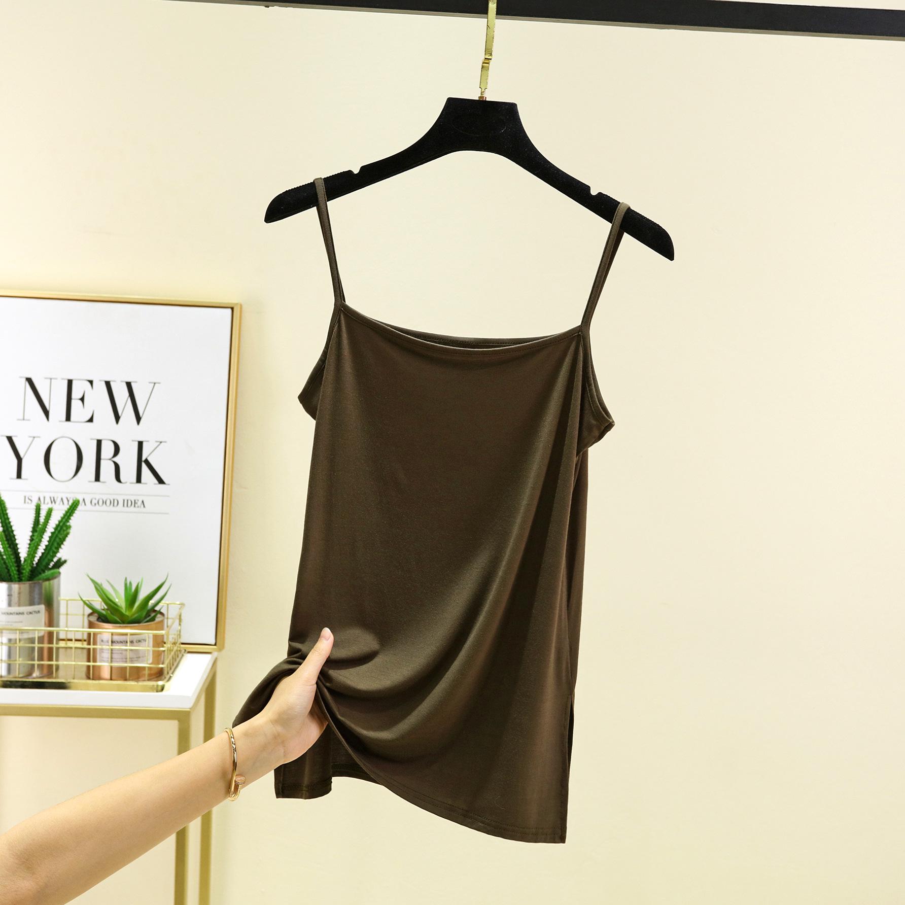 

Женская модальная утягивающая майка без рукавов - Летний танк-топ большого размера Medium