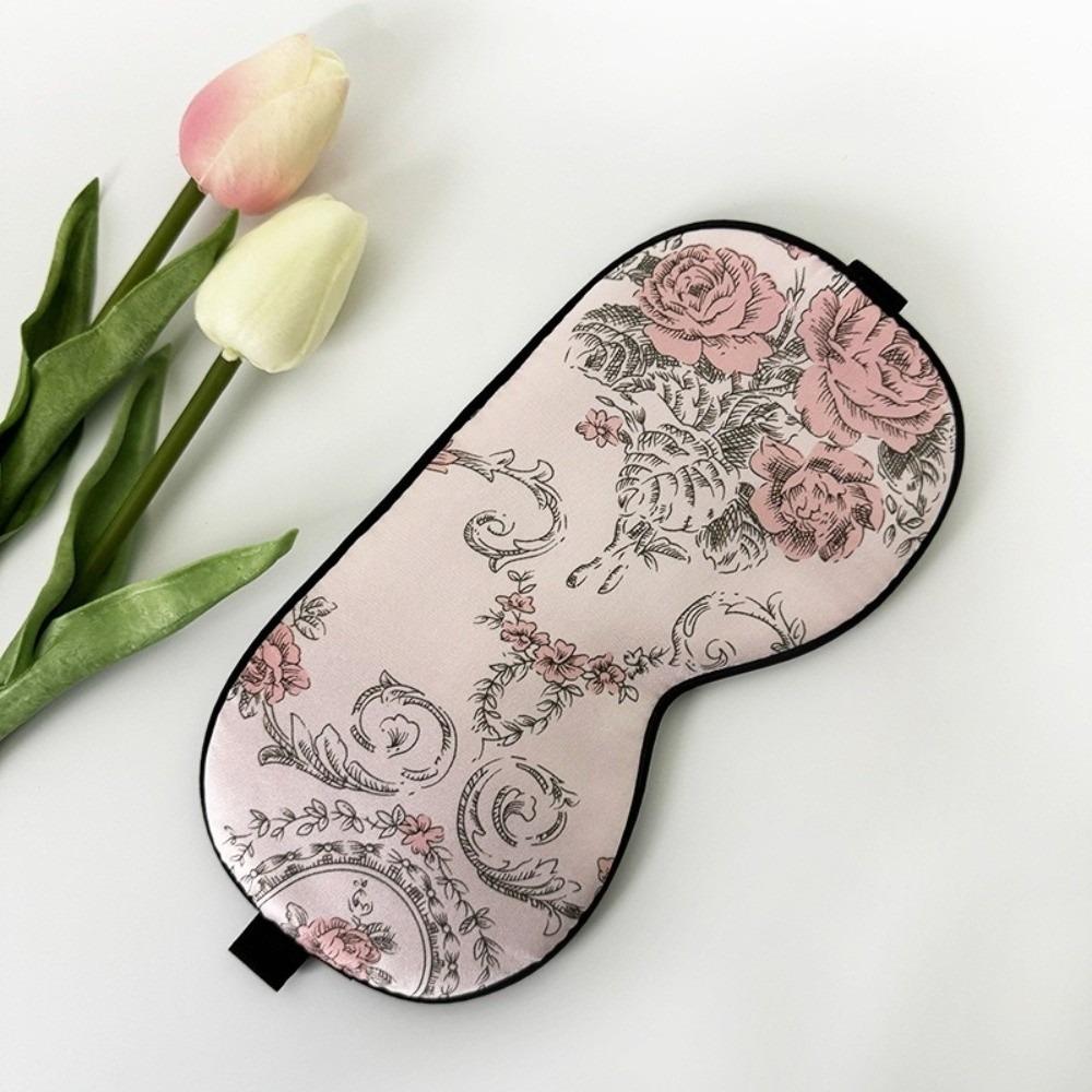 Pure Silk Eye Shading Mask Portable Night Eyepatch Soft Travel Blindfold Night Sleep Relax Aid