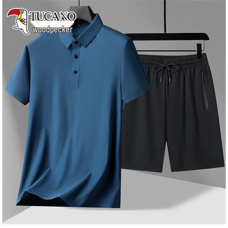 TUCANO Men s Ice Silk Summer Two-Piece Set 2XL королевский синий