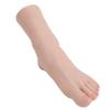 Silicone Foot Model Soft Touch Flexible Joint Positioning Realistic Mannequin Foot for Nail Art Jewerly Display Left