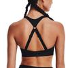 Under Armour Breathelux Solid Logo Treningowy Amortyzujący Biustonosz Sportowy o Wysokiej Intensywności Bielizna Damska Czarny 1370739-001