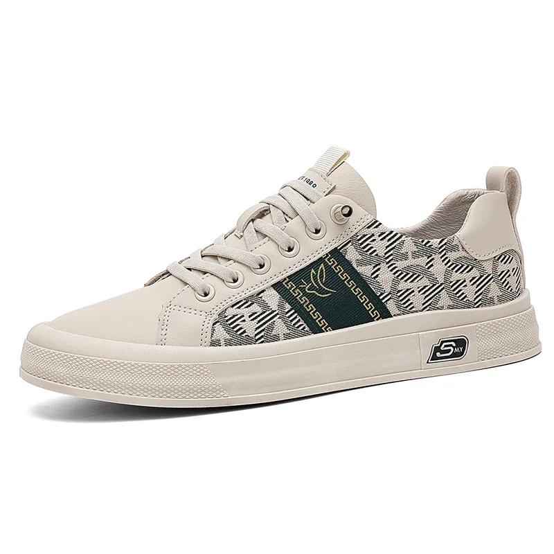 

Новые мужские туфли Весна Новый стиль Модные полосатые мокасины на шнуровке Туфли на плоской подошве для отдыха Кожаная повседневная обувь Zapatos Casuales 39