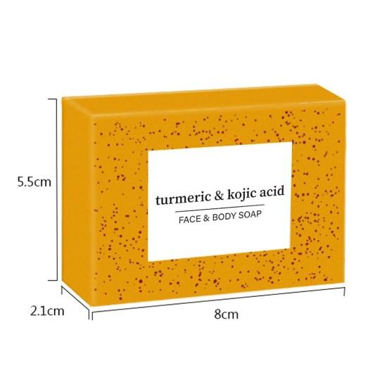 Turmeric & Kojic Acid Face & Body Soap, 3 Pack, Natural Ingredients with Lemon
