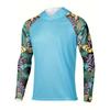 Men's Outdoor Sports Long-Sleeved Hoded Fishing Wear Lightweight Sun-Protection UPF+50 Luya Fish