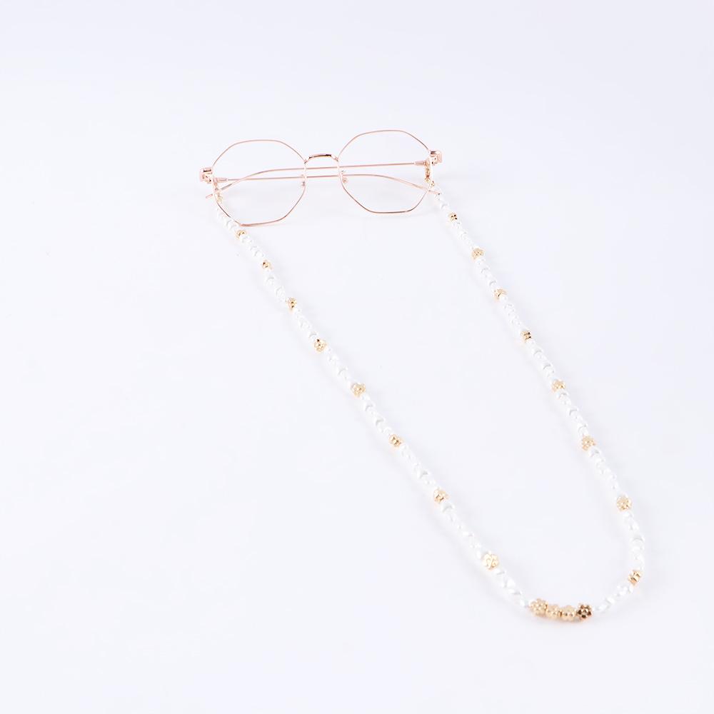Metal Anti-lost Eyewear Jewelry Pearl Chain Face Mask Necklace Reading Glasses Chain Glasses Clips