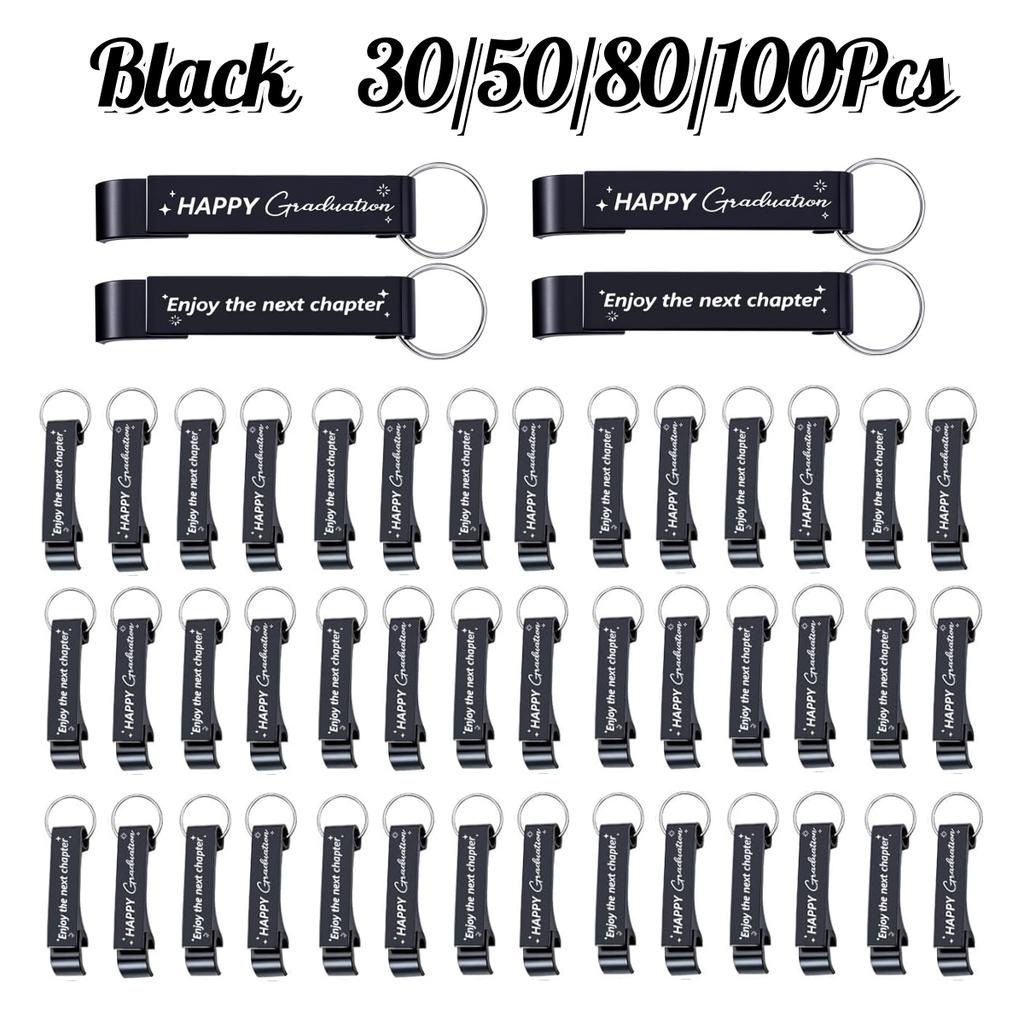 30-100Pcs Class of 2025 Graduation Gifts Bottle Opener Keychain Metal Beer Opener Personalized Opener for Graduation Party Favor
