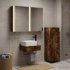 Bathroom Furniture Set 4 pcs Smoked Oak
