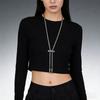 Elegant Stainless Steel Necklace with Bolo Design Scratch Resistant Neckchain for Casual and Formal Occasions