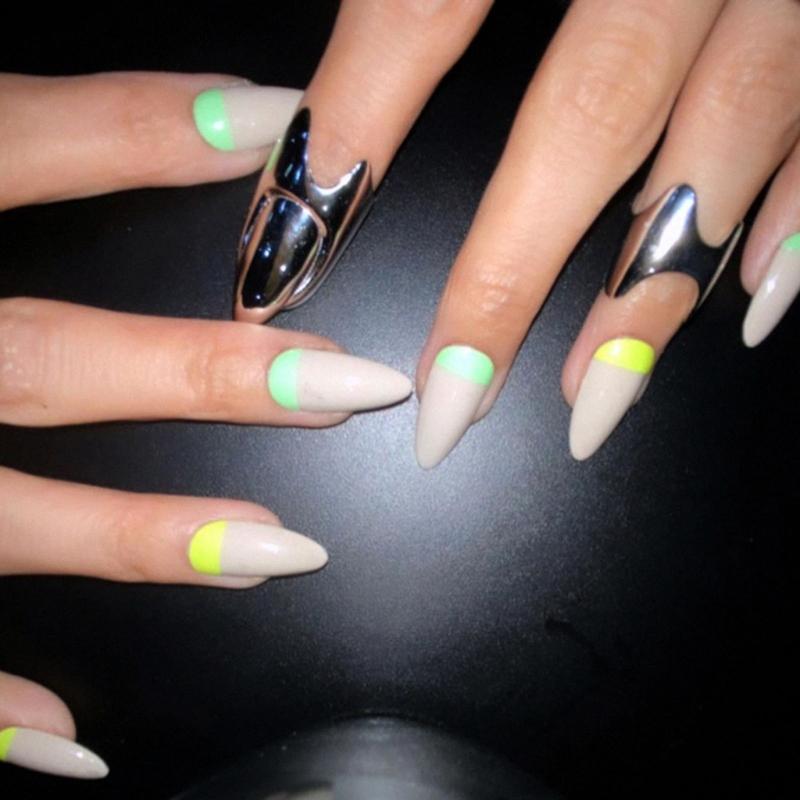Anelli Dita Art Nail Art Anelli Dita Donna Ragazza Regali Gioielli Anelli Unghie Anelli Punta Dita Regolabili Materiale Lega