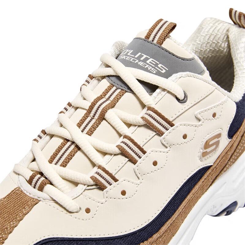 Skechers Milk Tea Bear 2.0 D'Lites Corduroy Patchwork Dad Shoes
