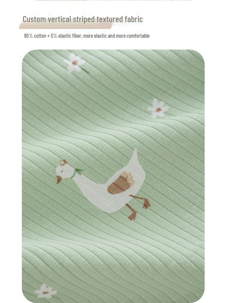 Four Seasons Newborn Baby Romper with Belly Protection: Spring-Autumn Long Sleeve Bodysuit