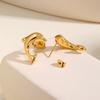 Vnox Dolphin Earrings For Women Girls,Stainless Steel Glossy Animal Element Stud Earrings,Exquisite Compact Ear Jewelry Party