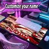 Personalizowana podkładka pod mysz z imieniem i wzorem Genshin Impact, Mata na biurko do laptopa PC, Dekoracyjna mata na biurko do domu, Podkładka pod klawiaturę, Prezent