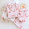 Unifizz Cotton Pajamas with a Cute Floral Long and Gauze Lightweight and This Loungewear Set Includes Pants and a Breathable and and Perfect for