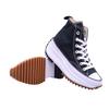 Damen High-Top Dicksohlige Rutschfeste Plateau Canvas Schuhe - Xiao Zhan Stil