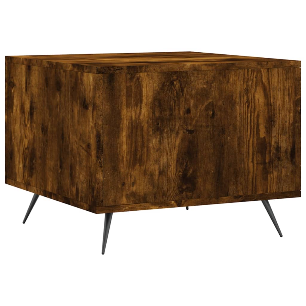  Coffee Tables, 2 Pcs, Smoked Oak, 50x50x40 Cm