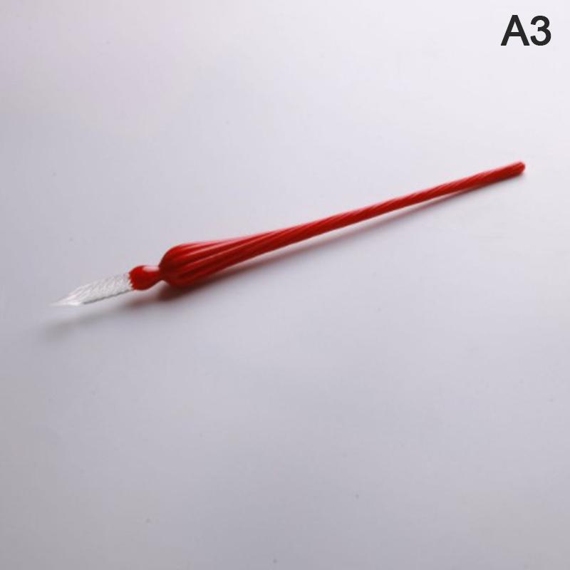 1ks Vintage ručně vyráběné skleněné namáčecí inkoustové plnící pero Kanceláře psacích nástrojů