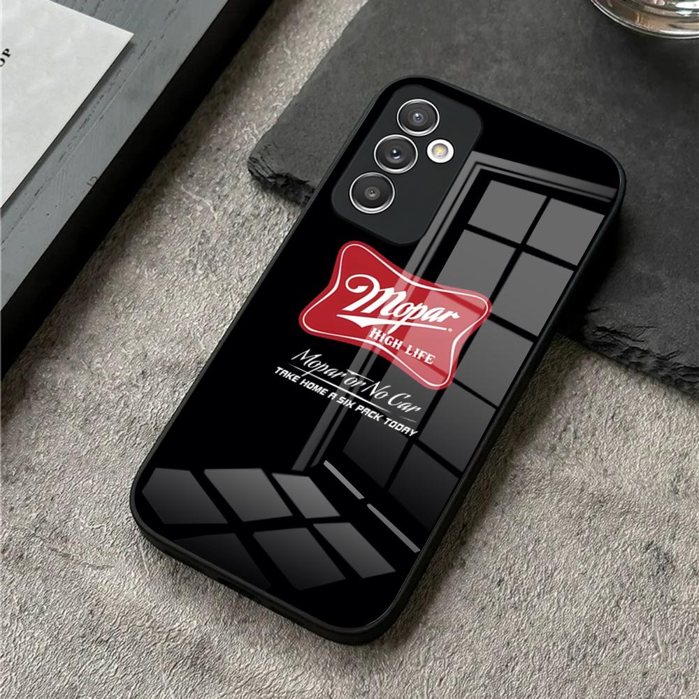 Mopar Parts Phone Case for S24 Ultra Samsung S23 S22 S20 Fe S21 Plus Galaxy A54 A34 A24 A53 M54 Note 20 Tempered Glass Cover