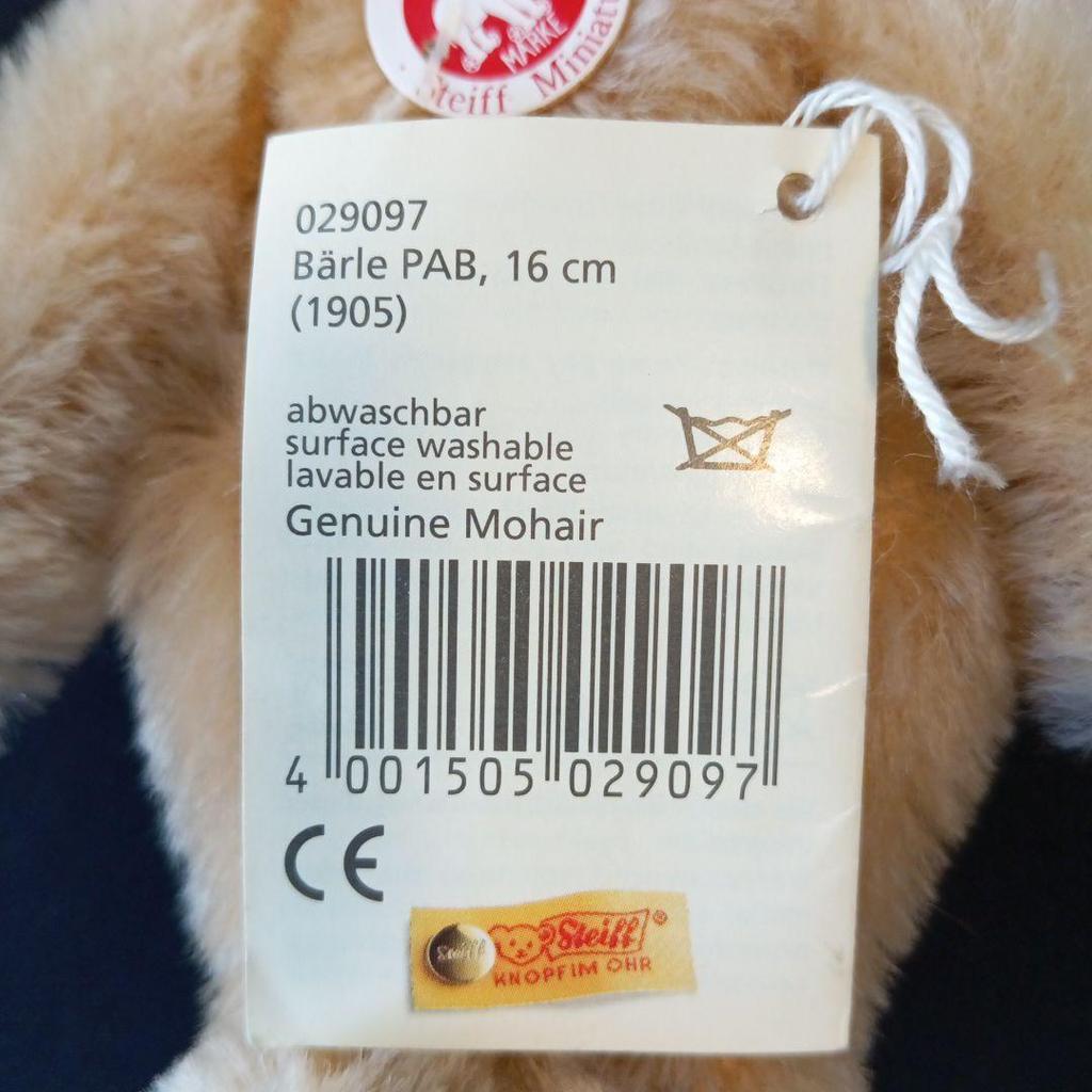 [USED] Steiff Small Teddy Bear Barle PAB 16cm