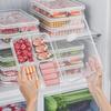 Fresh Preservation Food Storage Box Transparent Fridge Storage Bin New Food Case  Kitchen Organizer