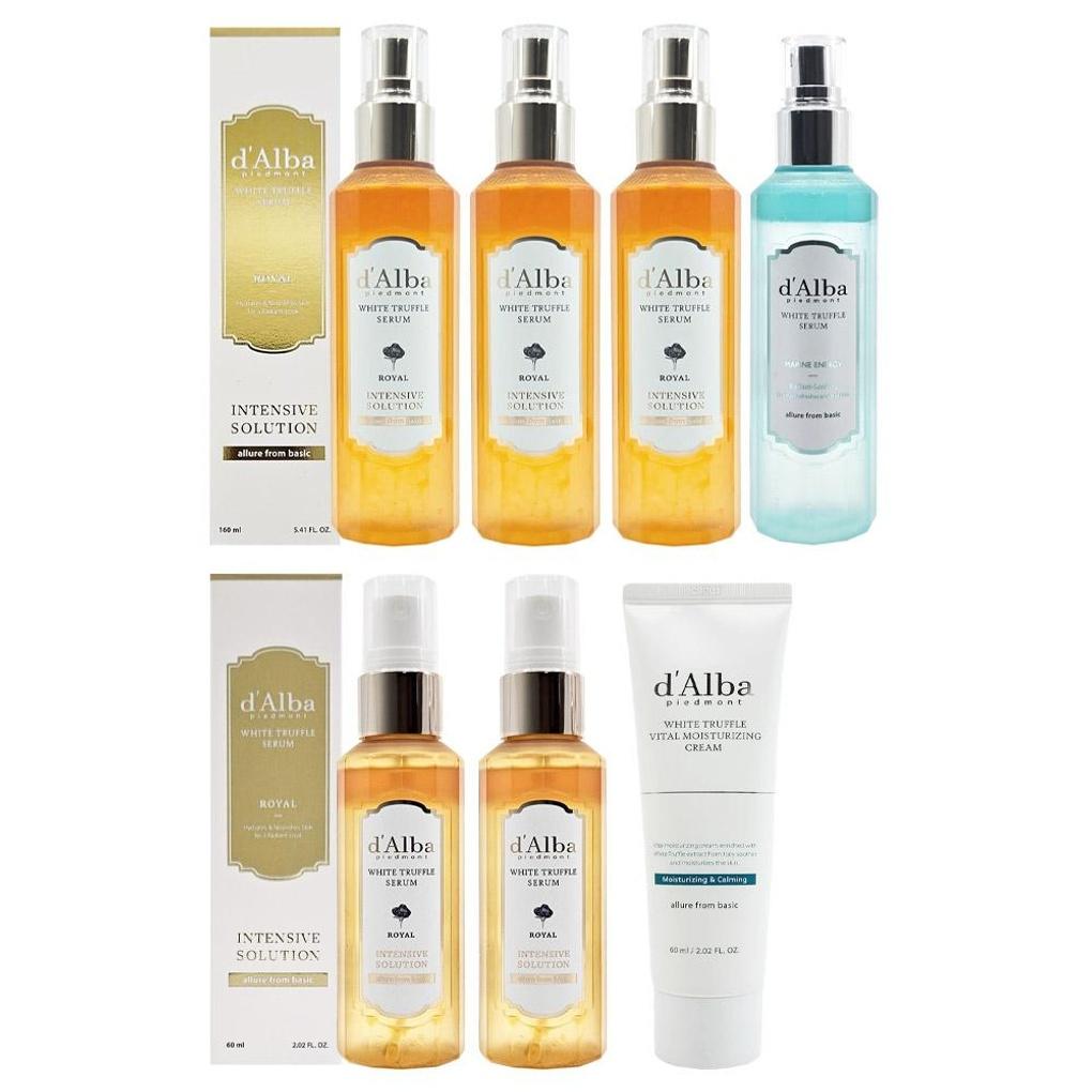 

d Alba Royal Mist Serum 160ml x 3 + Marine 160ml + 60ml x 2 + Vital Royale 160ml x3+Marine Serum160ml x 2+60mlx2+Vital