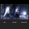 Super Bright LED Flashlight USB Rechargeable Torch Outdoor Zoom Fishing Hunting Spotlight Built-in 18650 Battery ABS Flashlight