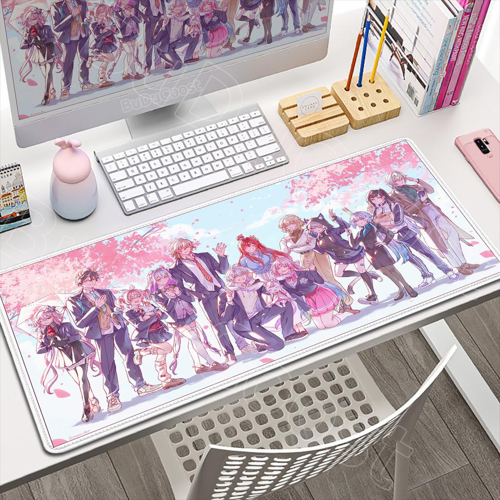 Anime Amphoreus Mouse Pad Gaming Honkai Star Rail Chrysos Heir Desk Mat Computer Accessories Mousepad Stitch Edge Keyboard Mat
