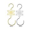 10Pcs Christmas Ornament Hooks Compact Hanging for Holiday Party Fireplace