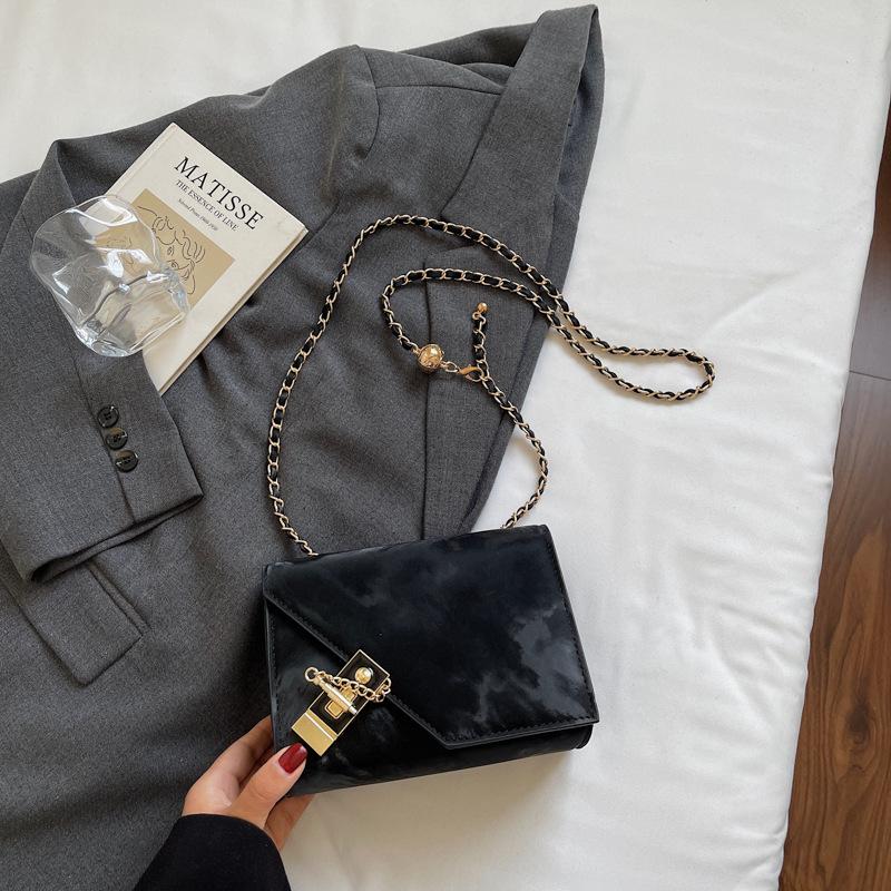 Premium bag women's new fashion trendy chain small square bag simple shoulder bag niche design messenger bag