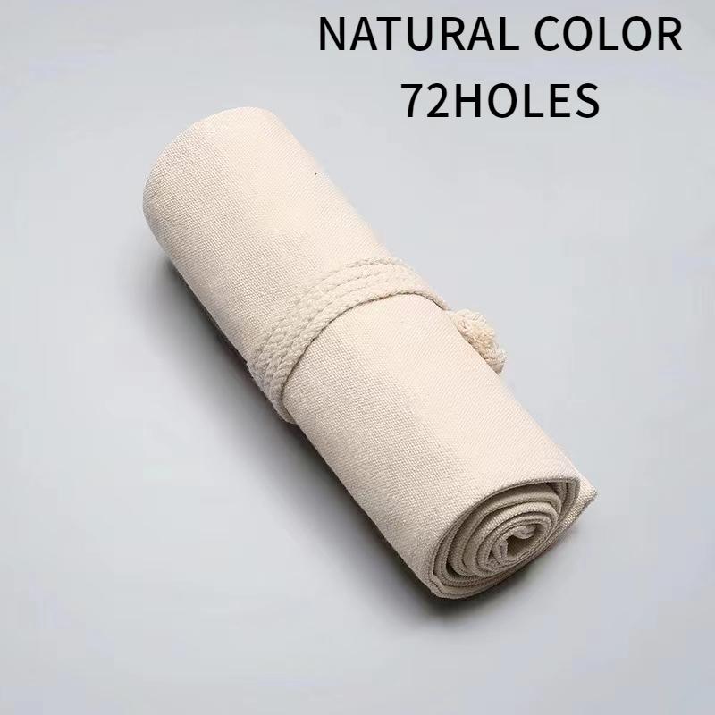 1 Stück Leinwand-Federmäppchen - Schlichtes und stimmungsvolles Design, buntes Blei-Skizzen-Federmäppchen für Künstler, Studenten und Büros