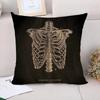 Cushion Cover  Anatomical Skeleton Pillow Cases Pillowcase Pillowcases for Pillows X Cushions Covers for Bed Pillows