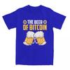 Awesome The Beer Of Bitcoin T-Shirts Men Round Neck  T Shirt Cryptocurrency BTC Crypto Short Sleeve Tee Shirt Clothing