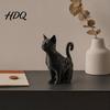 Elegant Black Cat Home Accents 3D Printed Figurines Multi-purpose Incense Holder Mini Flower Unique Gifts for Lovers Pot Desktop Storage Organizer