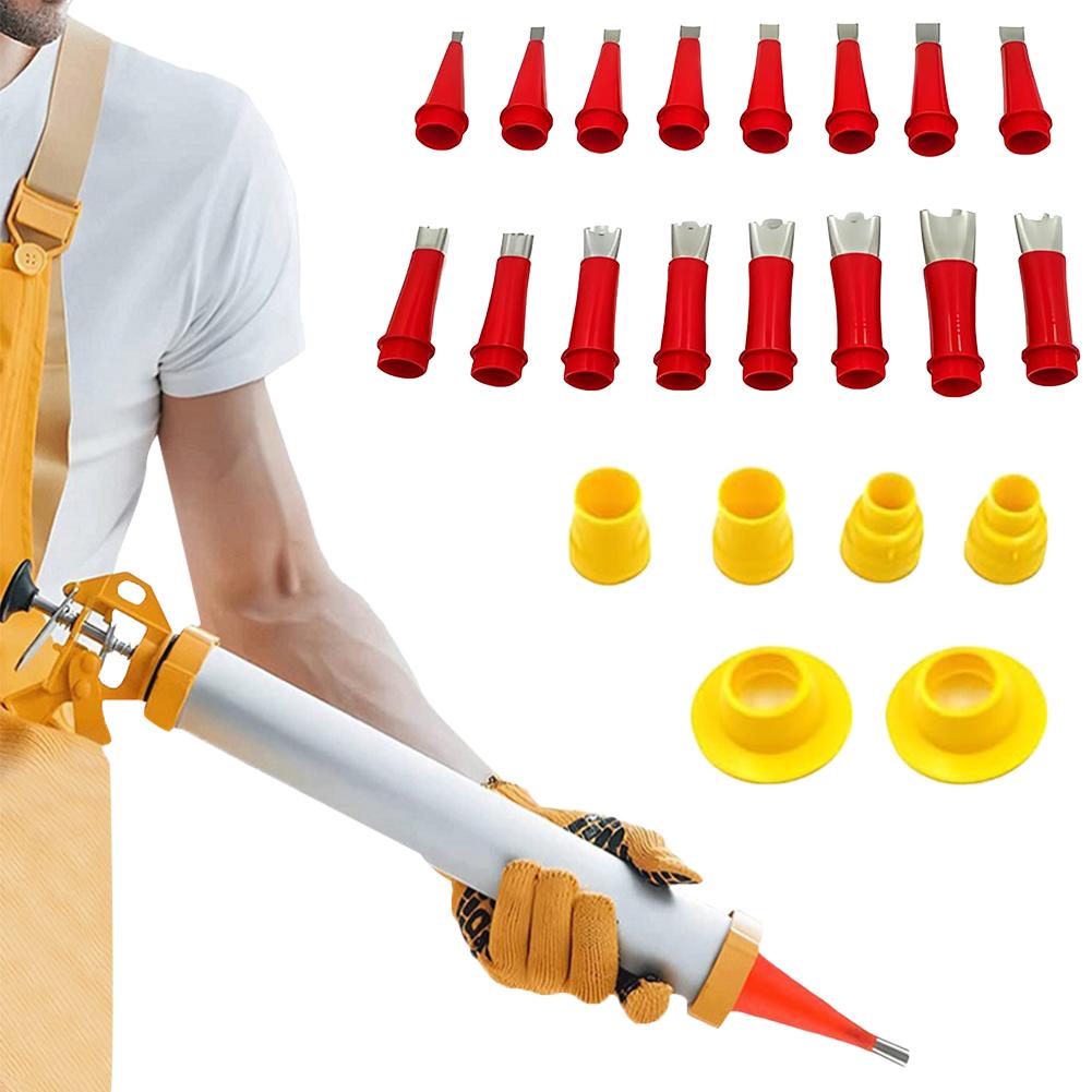 22 шт. Насадки-аппликаторы для герметика из нержавеющей стали с резиновым основанием, финишные насадки для герметизации швов кухонной и ванной раковины China Mainland