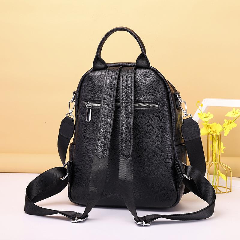 Zaino da Donna Versatile in Vera Pelle di Mucca alla Moda Grande Capacità Multifunzionale Versatile per Pendolari Tempo Libero Piccolo Zaino